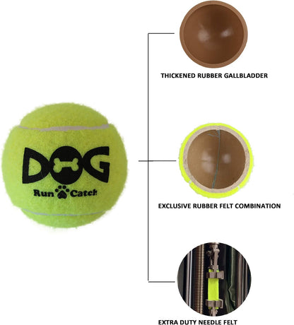 Tennis Ball for Dog Pack of 12 Colorful Easy Catching Pet Dog Ball (2.5Inch-4Colors)