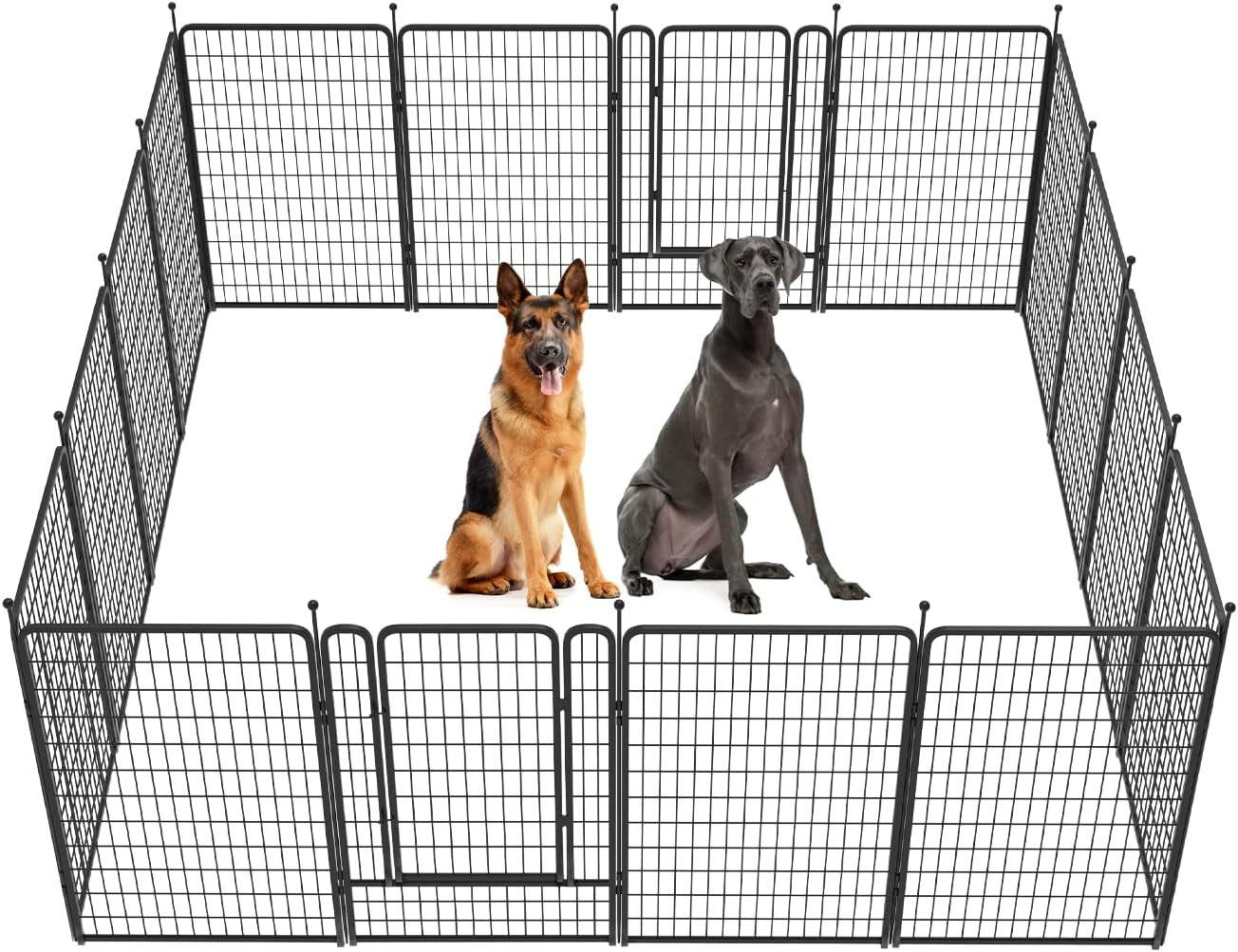 FXW Rollick Dog Playpen for Yard, RV Camping│Patented, 50 Inch 16 Panels