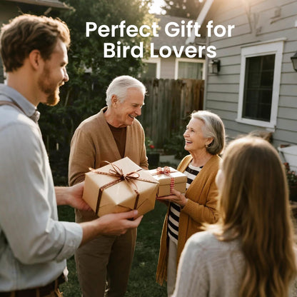 Smart Bird Feeder with Camera Solar Powered 2K HD Video, 10,000+ Species AI Recognition, Real-Time App Alerts, and Weatherproof Design for Effortless Birdwatching, Gift for Bird Lovers, Green Brown