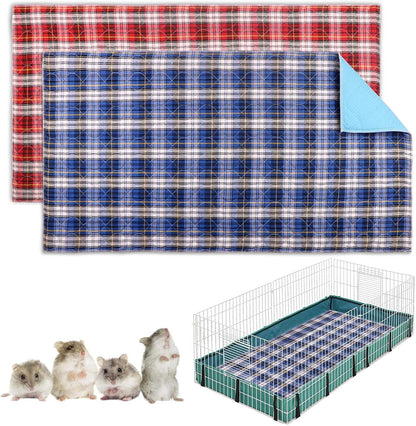 2 PCS Guinea Pig Cage Liner,Guinea Pig Bedding, Pet Supplies Guinea Pig Pee Pads Pet Supplies(24"x47")