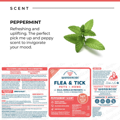 Wondercide Peppermint Flea & Tick Spray for Pets Plus Home with Natural Essential Oils 16 fl. oz.