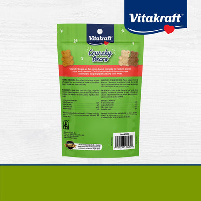 Vitakraft Crunchy Bears Rabbit, Guinea Pig & Hamster Treat 12 oz. (Pack of 3)