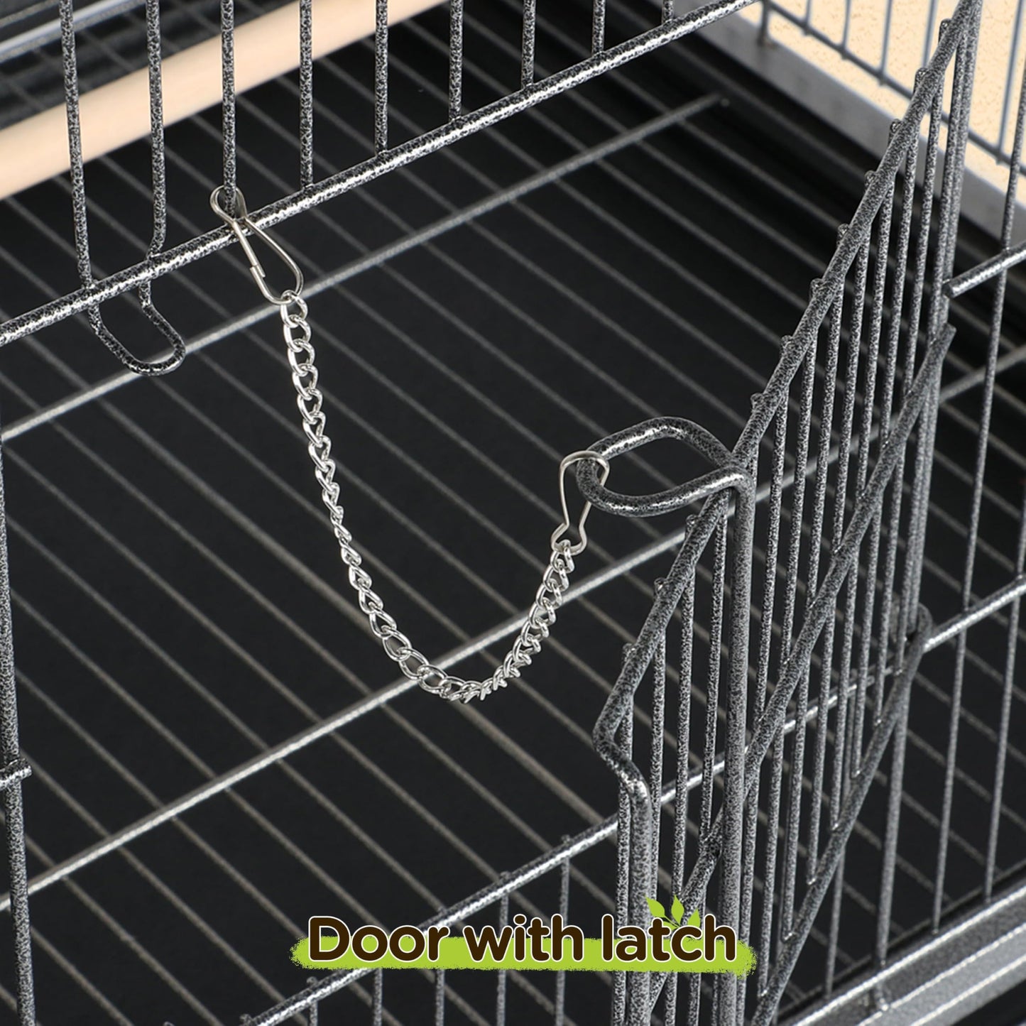 Yaheetech 52'' Bird cage w/Perches & Feeders, Large Birdcage with Pull-Out Tray, Rolling Wheels, Extra Storage, Flight Cage for Cockatiel, Parrot, Parakeet, Conure, Budgie, Pigeon Small/Medium Birds