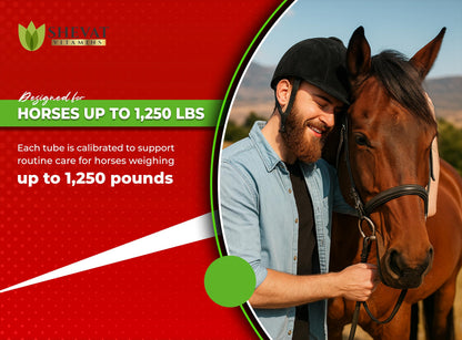 Ivermectin Horse Paste 1.87% – Apple Flavored – 6.08g Tube – for Horses Up to 1250 lb