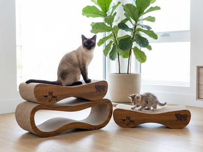 Viraagyiyou Cat Scratcher, 2 in 1 Cat Scratching Board, Cat Cardboard, Scratch Lounger for Cats as Beds & Furniture, Large, 27.44 x 9.06 x 9.06 inch