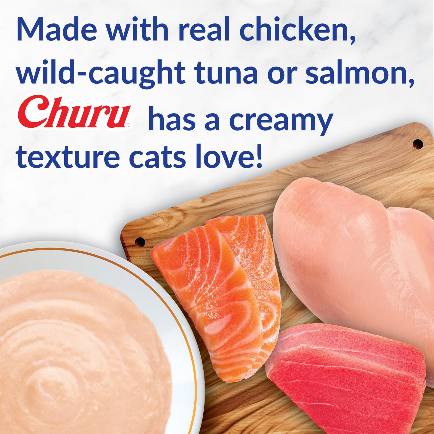 INABA Churu Cat Treats, Lickable, Squeezable Creamy Purée Cat Treat with Vitamin E, 0.5oz Each Tube, 22 Tubes, Holiday Variety Pack