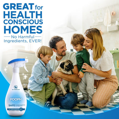 Pooph Pet Odor Eliminator, 32oz - Eliminates Odors at the Molecular Level, Dogs, Cats, Freshener, Eliminator, Urine, Poop, Pee, Deodorizer, Natures, Puppy, Fresh, Clean, Furniture, Potty