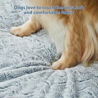 WNPETHOME XL Extra Large Dog Bed, Washable Dog Couch with Removable Waterproof Cover, Orthopedic Large Pet Sofa Bed with Bolster Sides for Sleeping