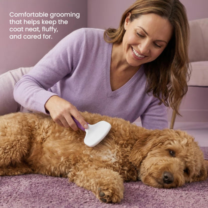 Poodle Pet Slicker Brush - For Dogs, Cats, Rabbits - Matted/Loose Fur, Knots - Suitable for Doodle/Goldendoodle Grooming and Shredding Short/Long Hair