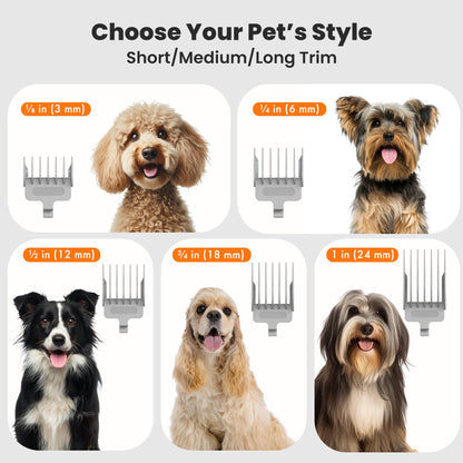 Neakasa P1 Pro Dog Grooming Vacuum Kit, 6-in-1 Pet Hair Grooming with Clippers and Vacuum, 9000Pa Suction, Low Noise, 1L Dust Cup for Home Shedding & Trimming