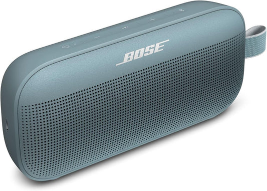 Bose SoundLink Flex Bluetooth Speaker, Portable Speaker with Microphone, Wireless Waterproof Speaker for Travel, Outdoor and Pool Use, Stone Blue