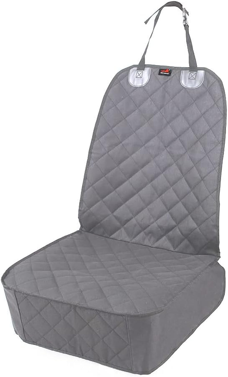 HONEST OUTFITTERS Dog Car Seat Covers, Pet Front Cover for Cars, Trucks, and Suv'S - Waterproof & Nonslip Dog Seat Cover(Gray)