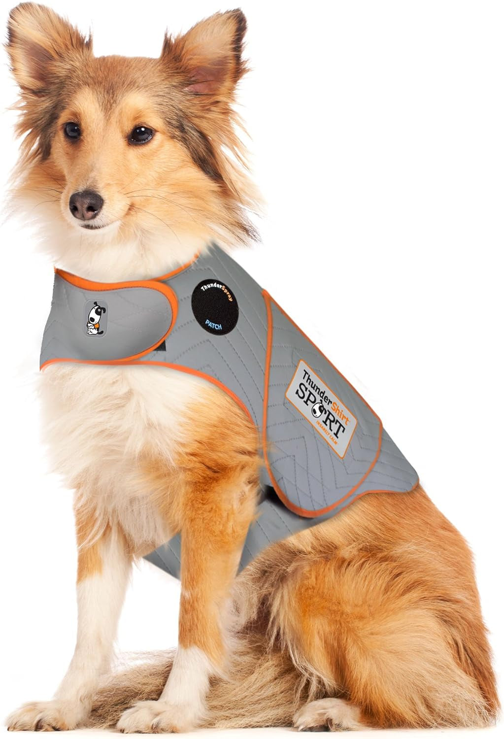 Thundershirt Dogs Clothing Thundershirt Dog Anxiety Jacket, Platinum, Large