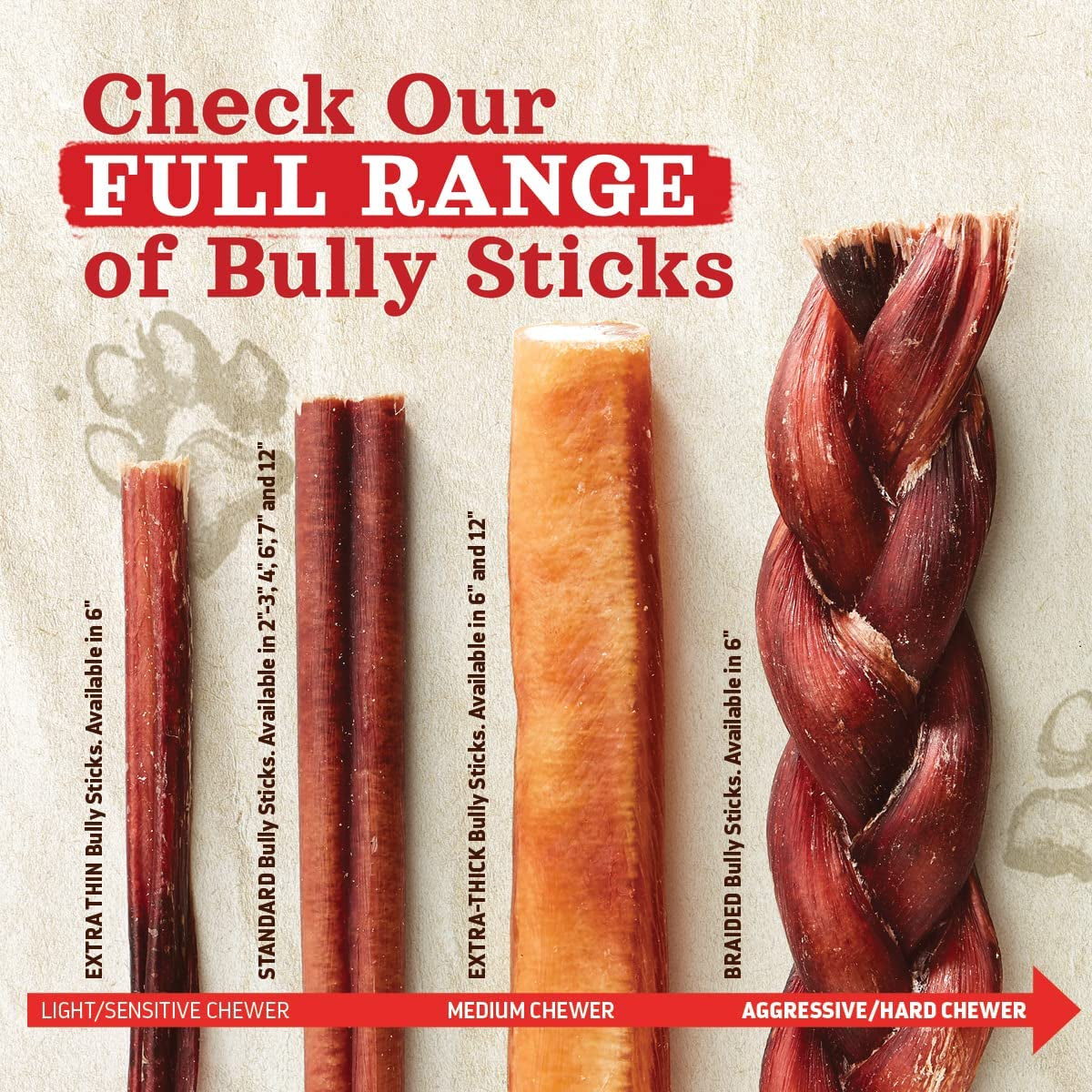 Natural Farm Odor-Free Bully Sticks (12”, 8oz) All-Natural Long-Lasting Chews, 100% Beef Pizzle, Grass-Fed, Grain-Free, Hormone-Free, Protein for Muscle Development & Energy, Perfect for Large Dogs