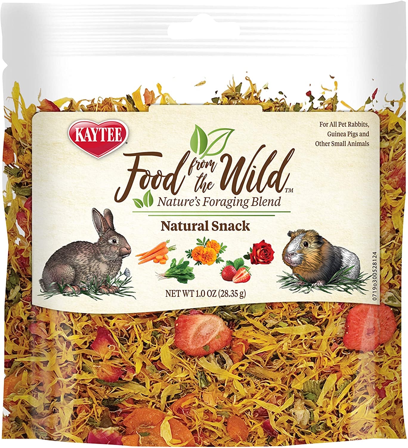 Kaytee Food from The Wild Natural Snack for Pet Rabbits, Guinea Pigs And Other Small Animals, 1 Ounce