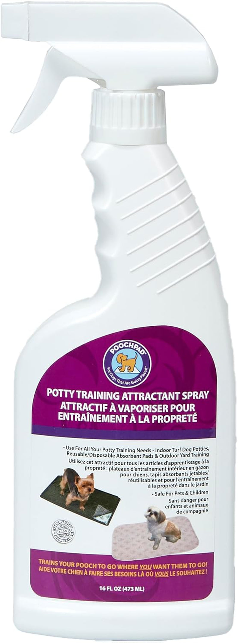 Potty Training Attractant Spray for Dogs & Puppies 16 Oz, Made in USA, Indoor Potty Pad & Outdoor Use, Dog Training & Behavior Aids Housebreaking Supplies