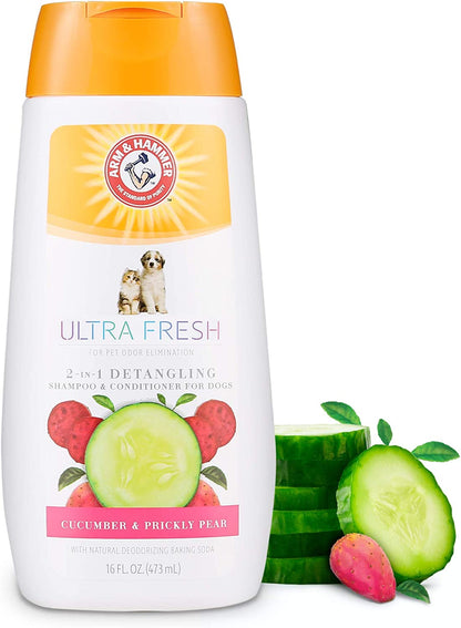 Arm & Hammer for Pets Ultra Fresh Dog Shampoos, Dog Conditioner, and Dog Spray from Arm and Hammer - Great Smelling Dog Grooming Supplies, Dog Bathing Supplies, Dog Wash, Puppy Shampoo, Pet Shampoo