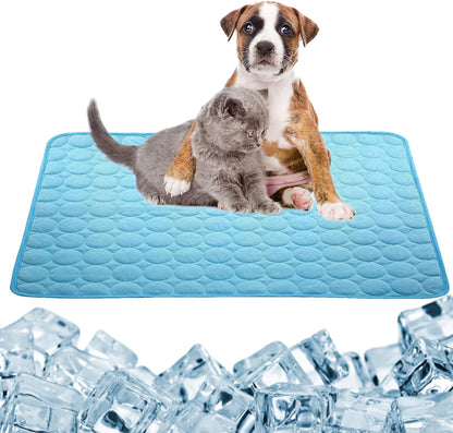 Dgdgbaby Dog Cooling Mat Large Cooling Pad Summer Pet Bed for Dogs Cats Kennel Pad Breathable Pet Self Cooling Blanket Dog Crate Sleep Mat Machine Washable