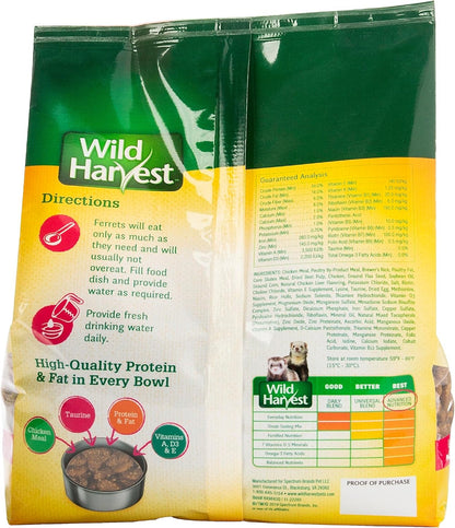 Wild Harvest Advanced Nutrition Diet For Ferrets, 3-Pound