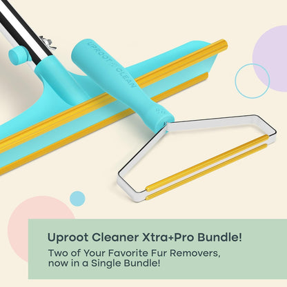 Uproot Clean Pet Hair Remover Bundle - Including Xtra & Pro - Dog Hair Remover and Carpet Scraper Models - Easy Cat Hair Remover & Pet Hair Remover for Couch, Clothes & Rugs - Gets Every Hair!