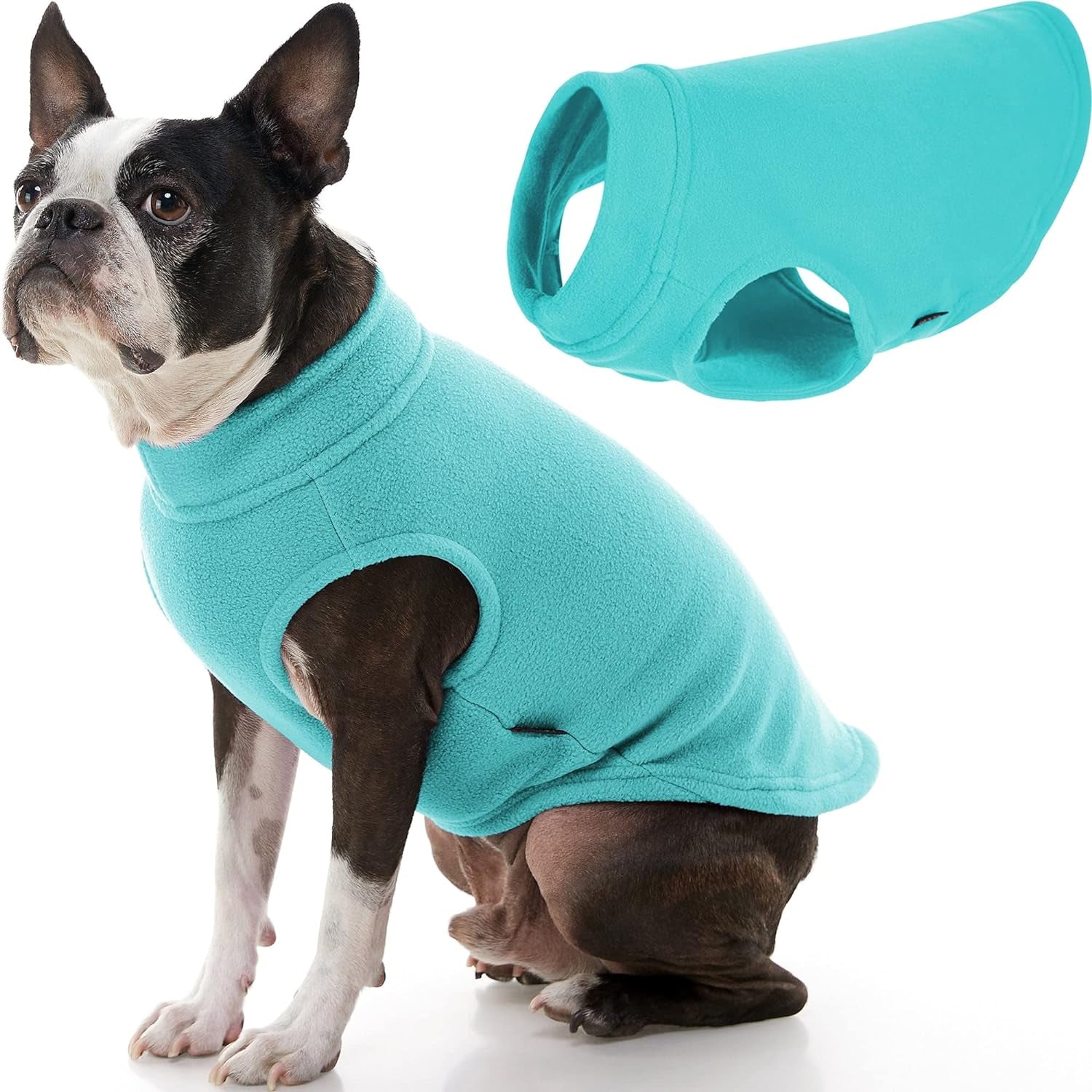 Gooby Stretch Fleece Vest Dog Sweater - Mint, 2X-Large - Warm Pullover Fleece Dog Jacket - Winter Dog Clothes for Small Dogs Boy or Girl - Dog Sweaters for Small Dogs to Dog Sweaters for Large Dogs