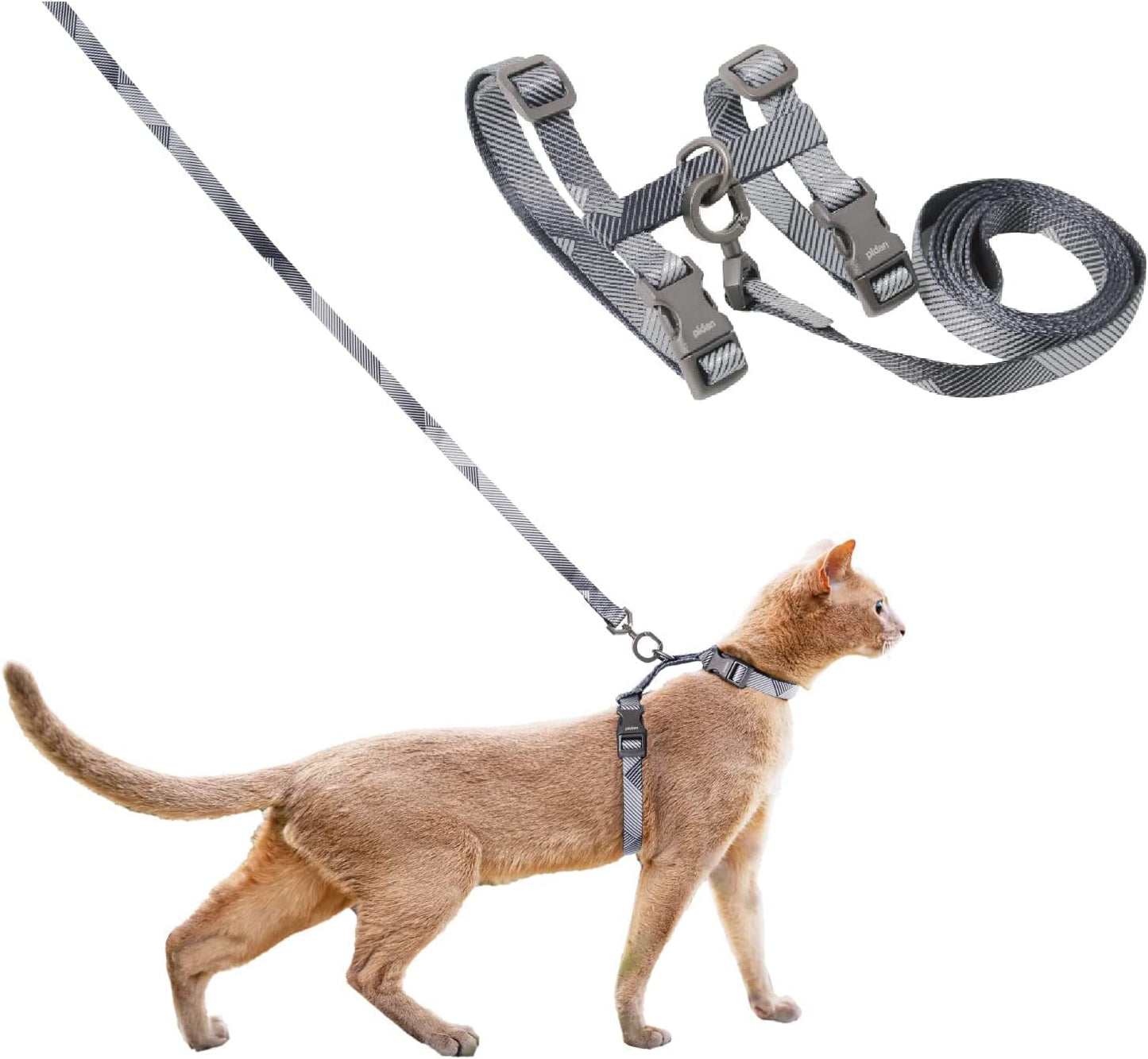 Pidan Cat Harness & Leash Set, Cats Escape Proof Adjustable Kitten Harness for Large Small Cats