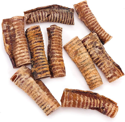 ValueBull Beef Trachea, Premium 5-6 Inch, 50 Count BULK PACK - Angus Beef Dog Chews, Grass-Fed, Single Ingredient