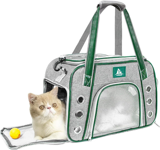 Lifeand Cat Carrier, Dog Carrier, Pet Carrier Airline Approved for Cats, Small Dogs, Kitten, Cat Carriers for Small Medium Cats under 18Lb, Collapsible Soft Sided Cat Travel Carrier