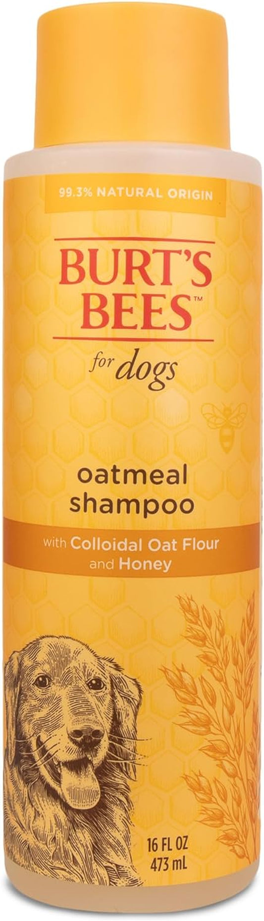 Burt'S Bees for Pets Oatmeal Dog Shampoo | with Colloidal Oat Flour & Honey | Moisturizing & Nourishing, Cruelty Free, Sulfate & Paraben Free, Ph Balanced for Dogs - Made in USA, 16 Oz