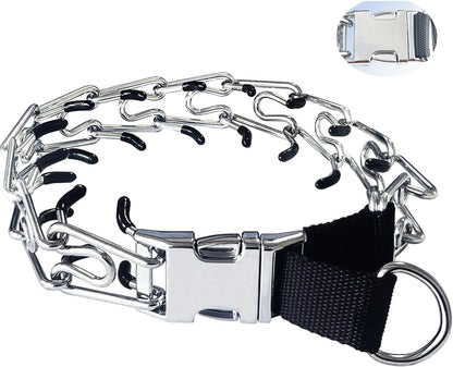 Dogs No Pull Collar, with Quick Release Buckle for Small Medium Large Dogs (M/L(17-23" Neck, 3.2Mm))