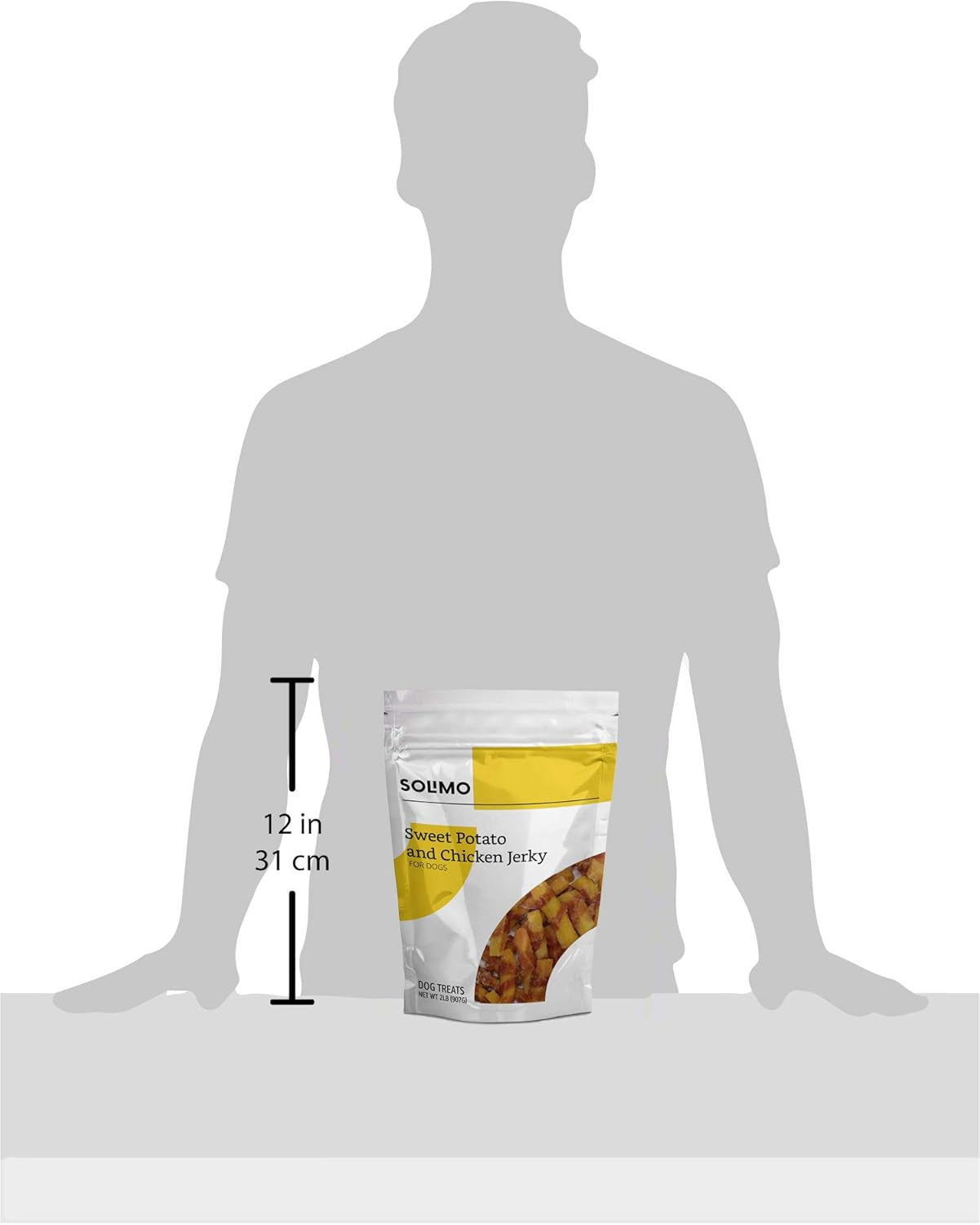 Amazon Brand - Solimo Sweet Potato & Chicken Jerky Dog Treats, 2 pounds