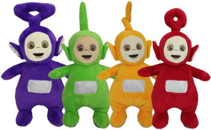 Multipet Plush Dog Toy Squeakers and Crinkle (Teletubbies (4 Pack))