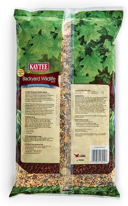 Kaytee Backyard Wildlife Food Blend For Wild Squirrels, Chipmunks, Rabbits and Other Backyard Wildlife, 5 Pound