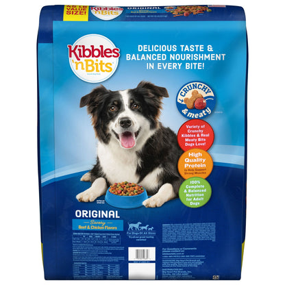 Kibbles 'N Bits Original Savory Beef & Chicken Flavors Dry Dog Food, 45 Lb. Bag