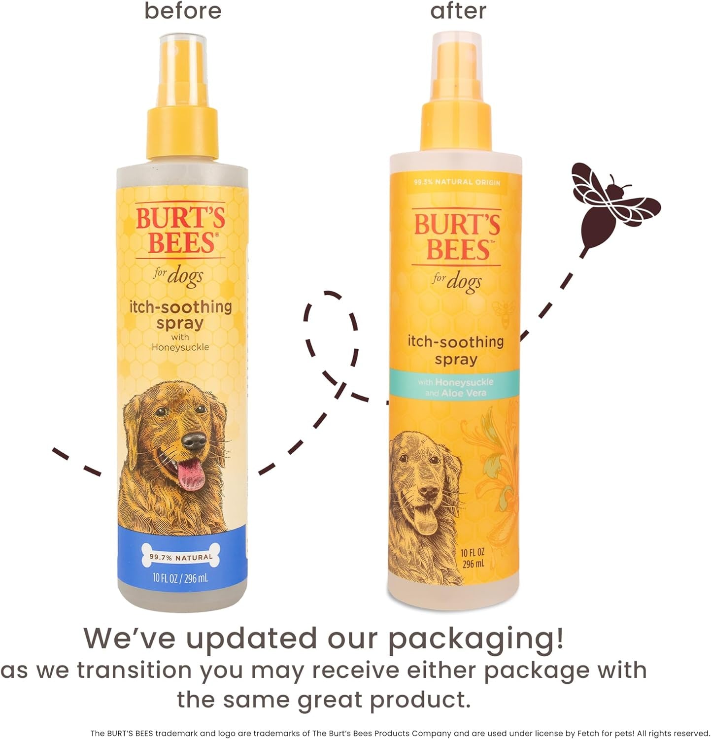 Burt'S Bees for Pets Natural Itch Soothing Spray with Honeysuckle | Best Anti-Itch Spray for Dogs with Itchy Skin | Cruelty Free, Sulfate & Paraben Free - Made in the USA, 10 Oz