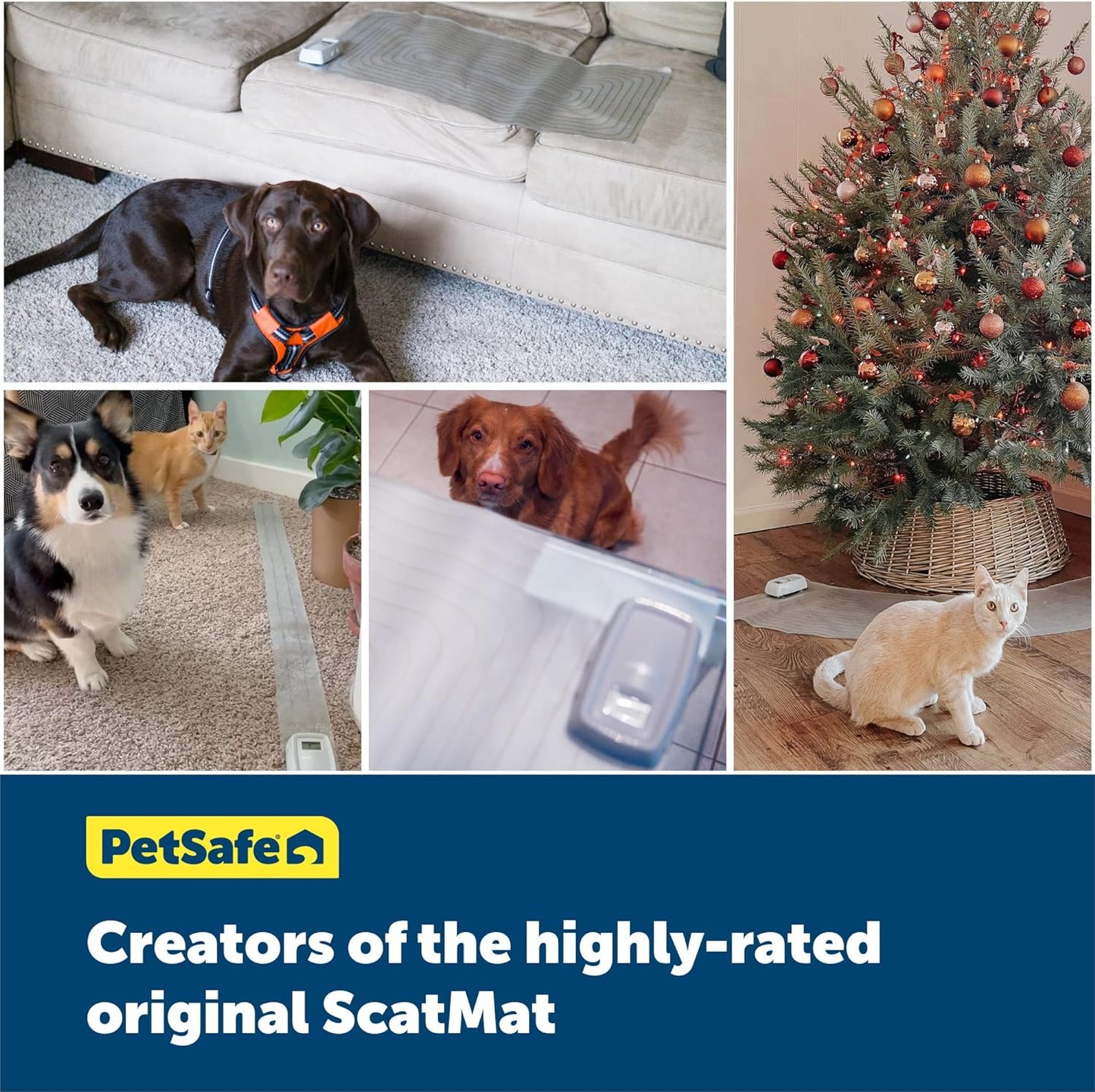 Petsafe Scatmat Indoor Training Mat, 7 Correction Modes, Protect Your Furniture, Training Tool for Dogs and Cats, Medium Size Mat (30 in X 16 In) - Pet Proof Your Home - Battery-Operated Mat