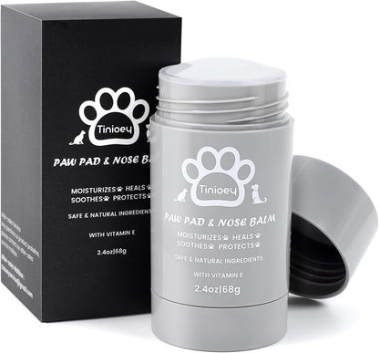 Cat Dog Paw Pad Balm Stick (2.4 Oz) | Natural Lick Safe Dog Paw Blam Protector, Soother & Moisturizer for Cracked Dry & Damaged Paws, Nose & Elbows | Snout Soother for Dogs