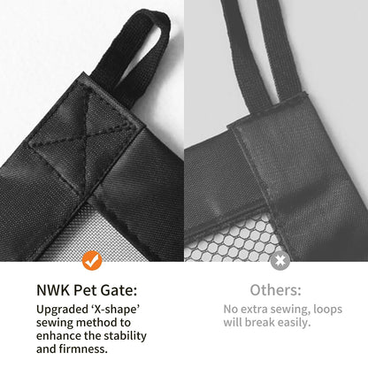 NWK Magic Pet Gate for the House Stairs Providing a Safe Enclosure for Pets to Play and Rest, 6 Loops Design (30'' X 43'')