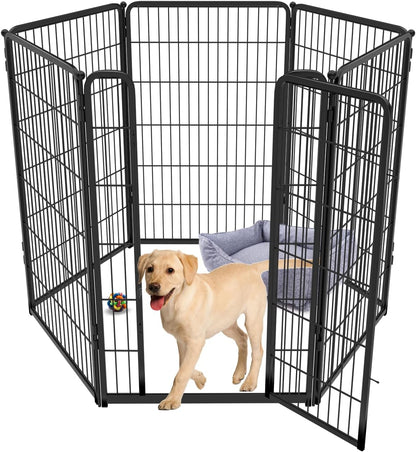 FXW Homeplus Dog Playpen Designed for Indoor Use, 45" Height for Large Dogs, Black│Patented