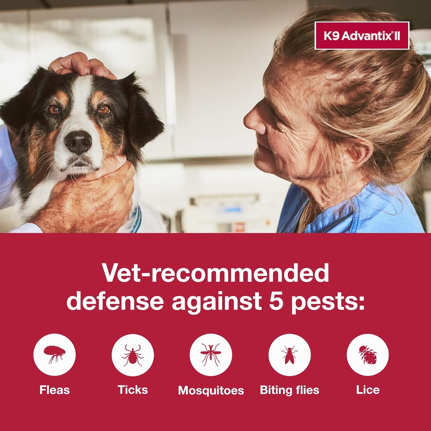 K9 Advantix II XL Dog over 55 Lbs & K9 Advantix II Large Dog 21-55 Lbs Vet-Recommended Flea, Tick & Mosquito Treatment & Prevention | 1-Mo Supply Each