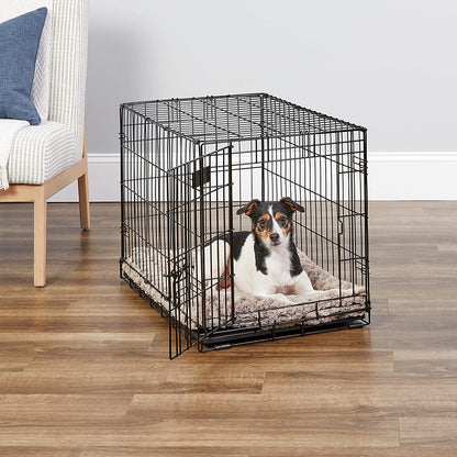 Midwest Homes for Pets Newly Enhanced Single Door Icrate Dog Crate, Includes Leak-Proof Pan, Floor Protecting Feet, Divider Panel & New Patented Features