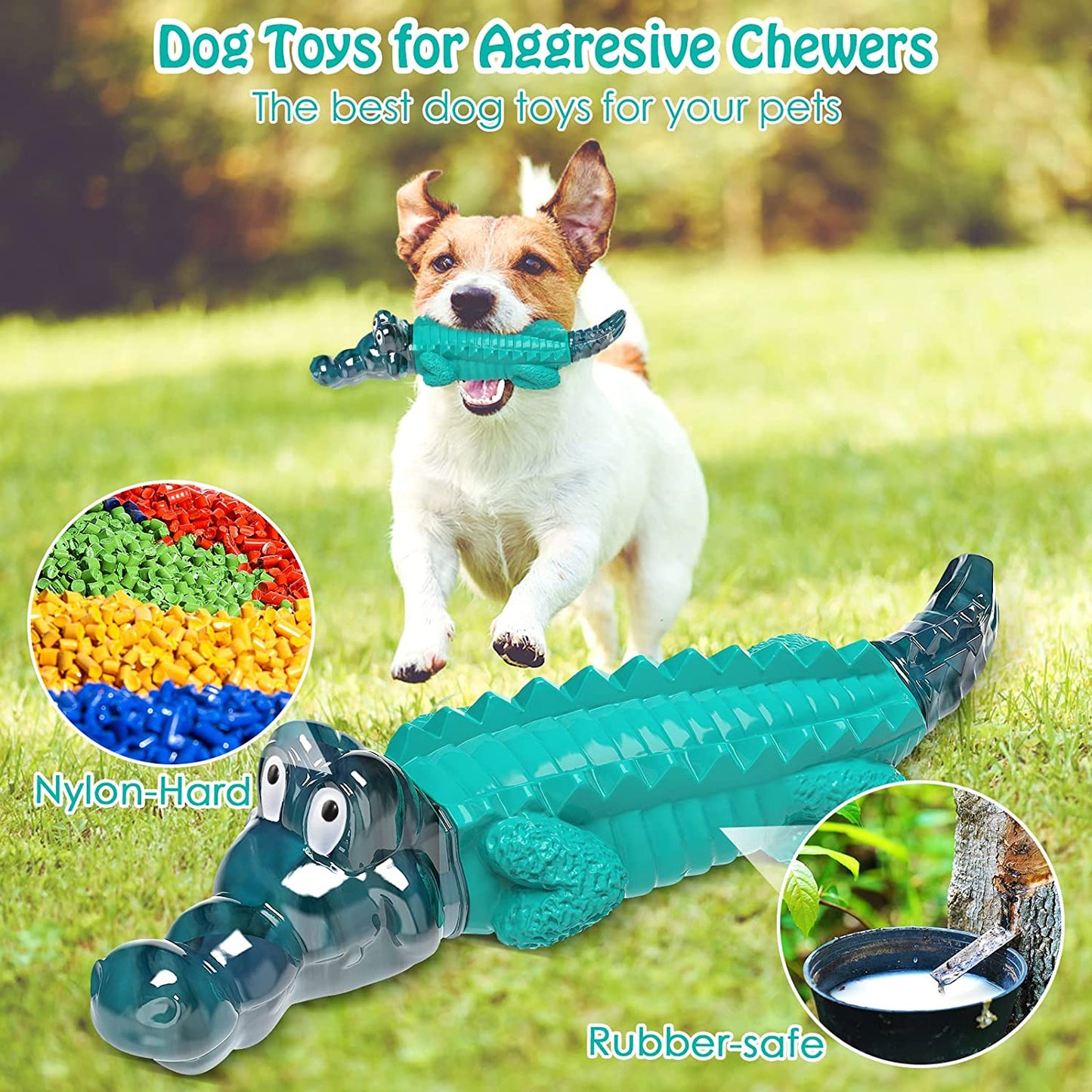 Dog Toys for Super Aggresive Chewers：Dog Toys for Large Dogs - Tough Dog Chew Toys - Indestructible Dog Toys for All Breed Sizes to Keep Them Busy