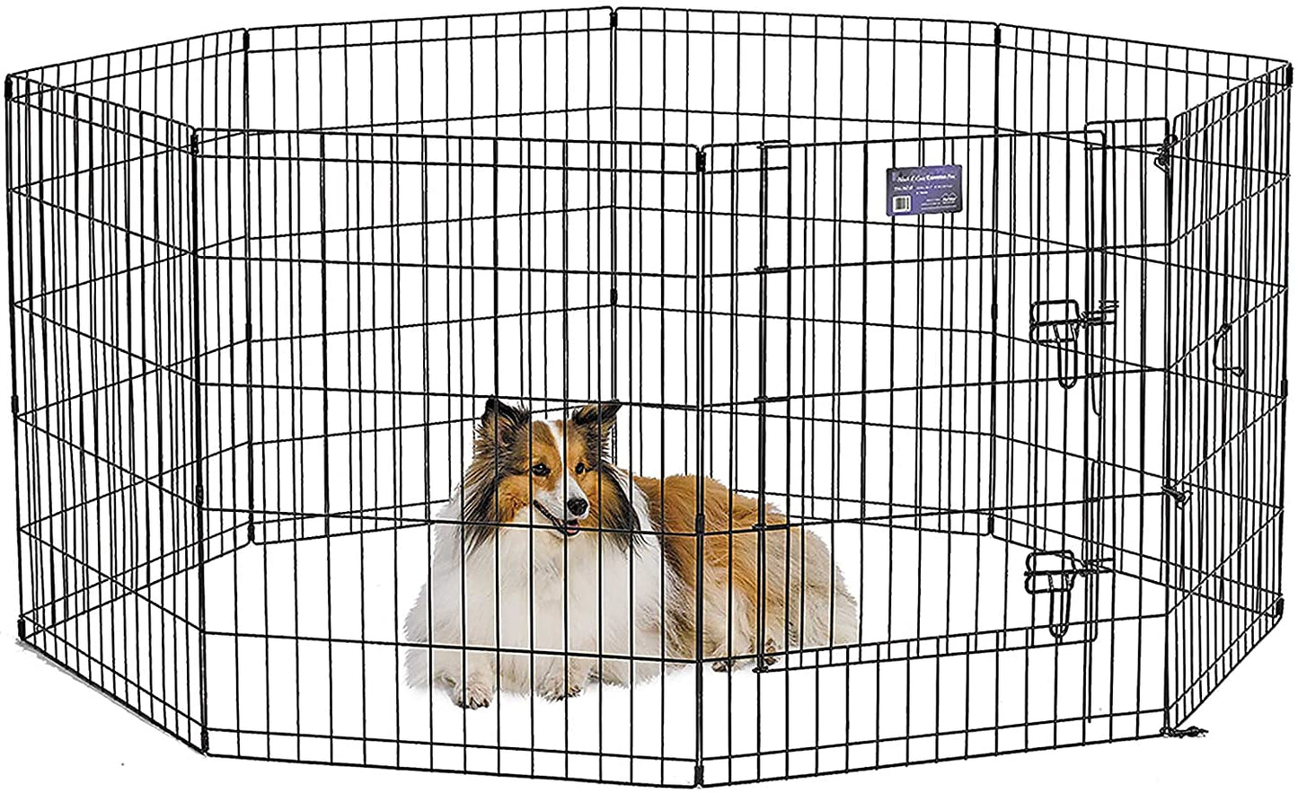 Midwest Homes for Pets Foldable Metal Dog Exercise Pen / Pet Playpen, 48'H X 24'W