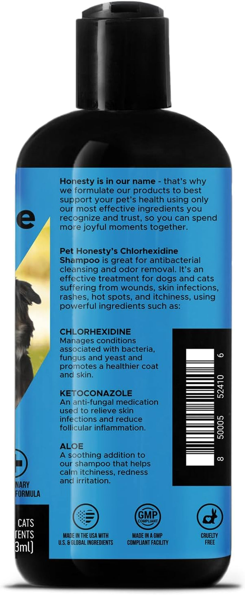 Pet Honesty Restore + Soothe Shampoo for Sensitive Skin for Dogs & Cats - Dog Skin and Coat Supplement - Soothes Itching, Irritation and Hot Spots (Lavender) - 12Oz