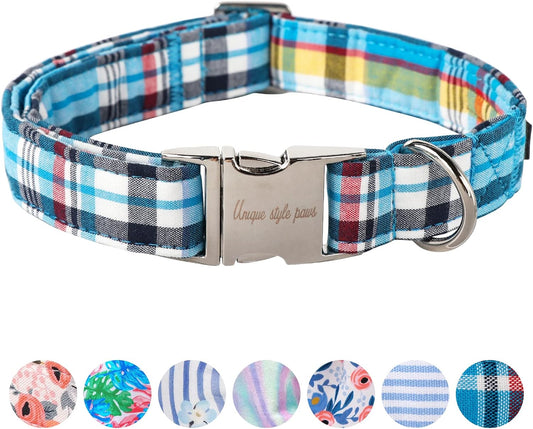 Unique Style Paws Dog Collar Metal Buckle Collar Gift for Small Medium Large Boys Girls Dogs