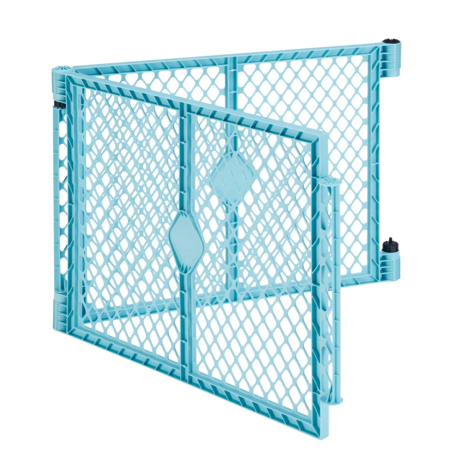 Toddleroo by North States Superyard Aqua 2 Panel Extension: Increases Play Space up to 34.4 Sq. Ft. (Adds 64", Aqua)