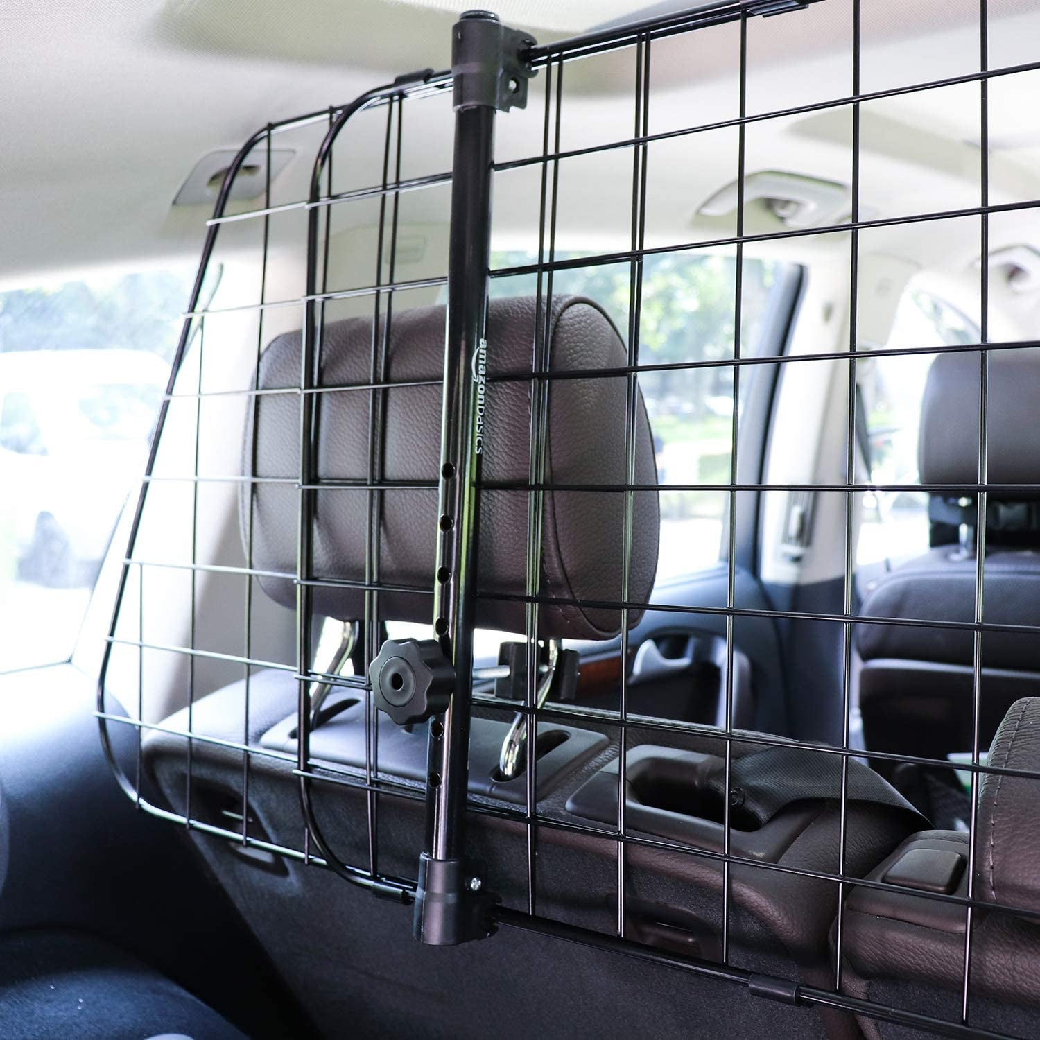 Amazon Basics Adjustable Dog Car Barrier 55 X 2 X 16 Inch, Black