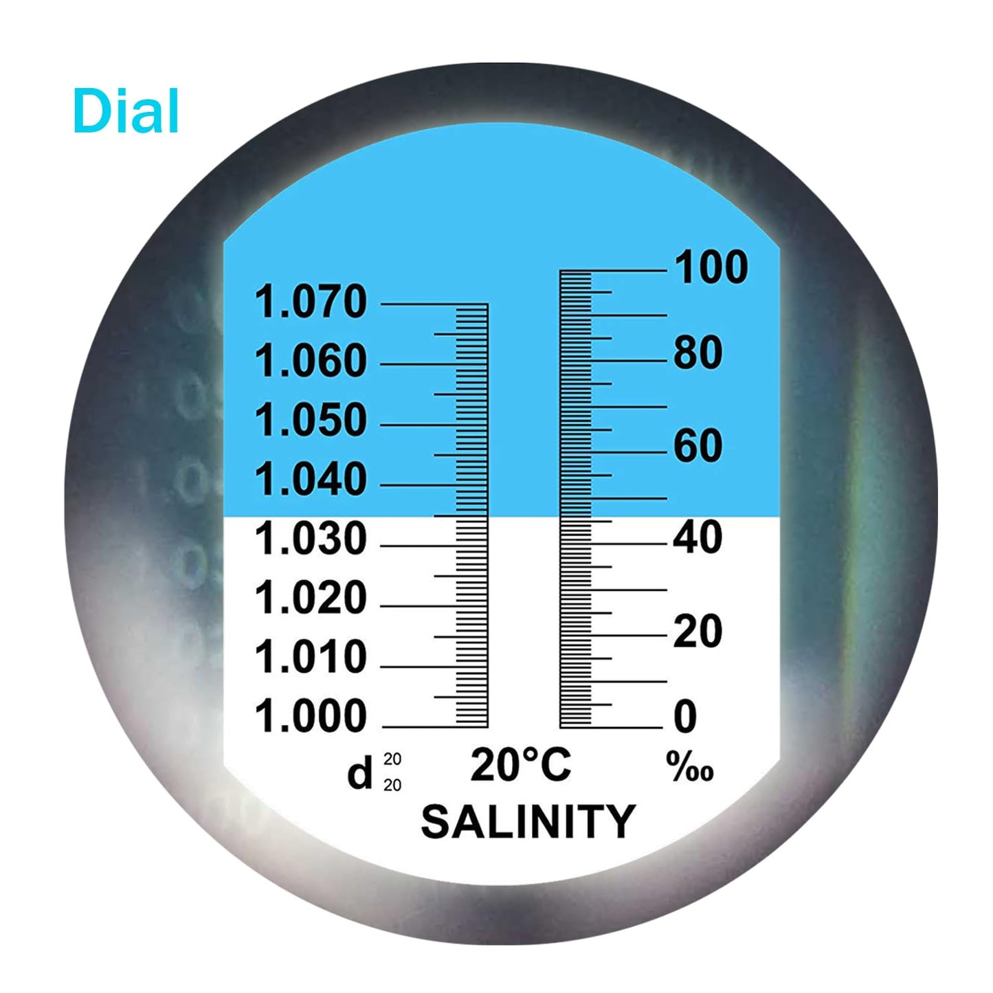 Salinity Refractometer with ATC Function, Saltwater Test Kit for Seawater, Pool, Aquarium, Fish Tank...Dual Scale: Specific Gravity & Salt Percent