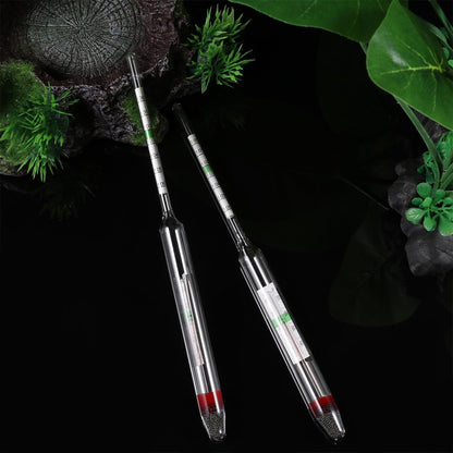 balacoo Aquarium Glass Hydrometer - 4 pcs Fish Tank Hydrometer with Thermometer Aquarium Glass Fish Tank Float Hydrometer