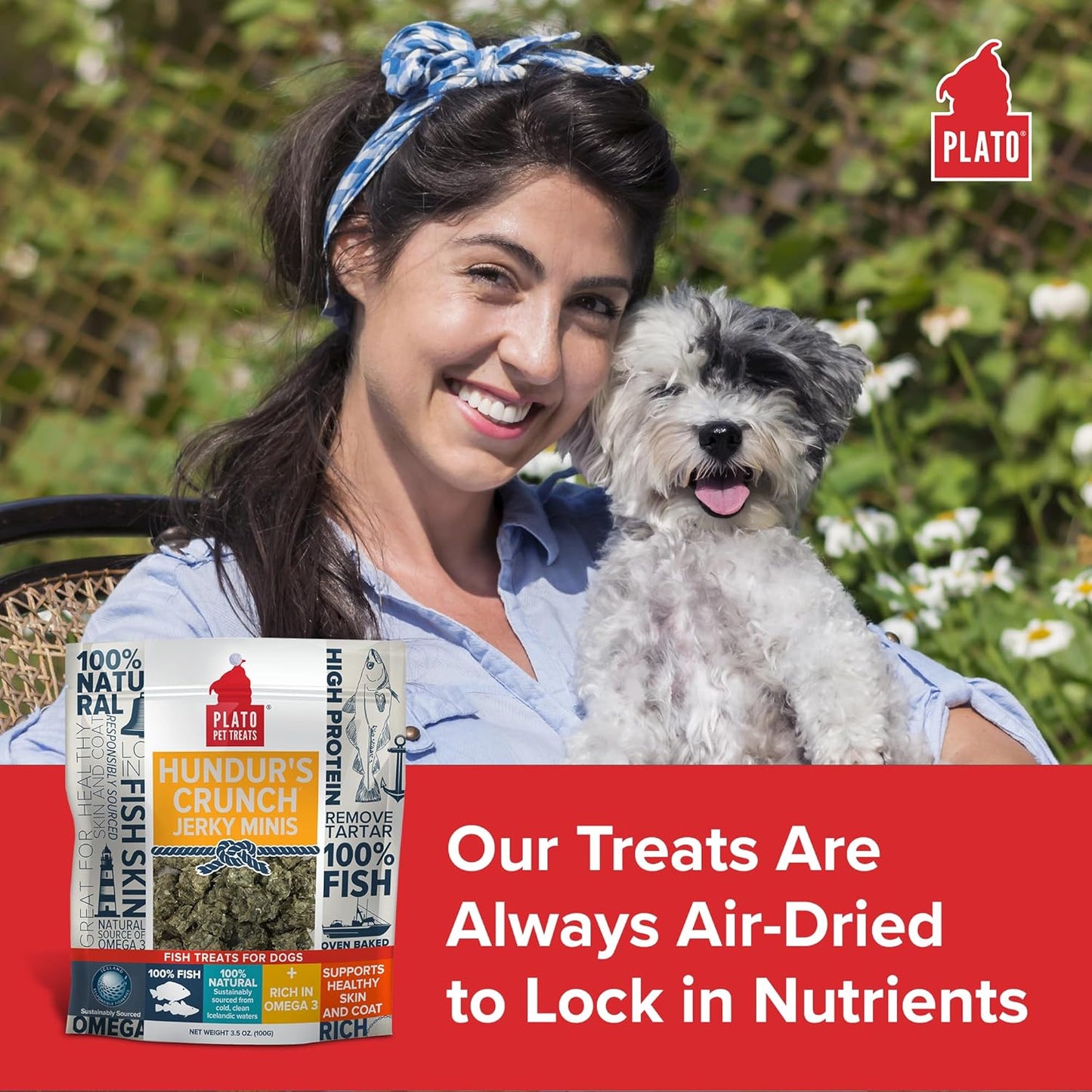 Hundur's Crunch Single Ingredient Cod Skin Dog Treats – Minis